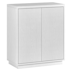 Hailey Home Alston 28 W x 14 D x 32-in H White MDF 2-Door Accent Cabinet