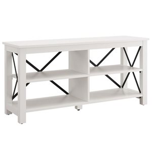 Hailey Home Sawyer White TV Stand for TVs up to 55-in