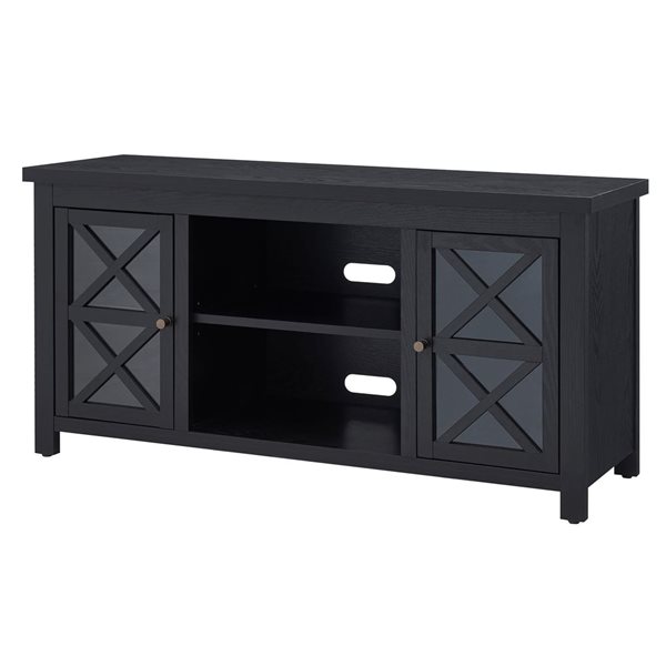 Hailey Home Colton Black TV Stand for TVs up to 55-in