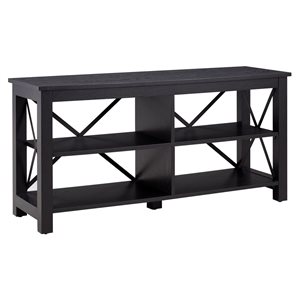 Hailey Home Sawyer Black TV Stand for TVs up to 55-in