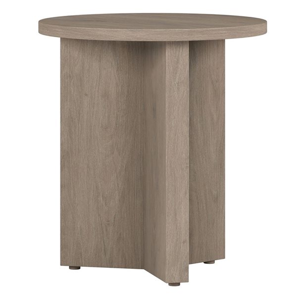 Hailey Home Anders Grey Oak Composite Round End Table