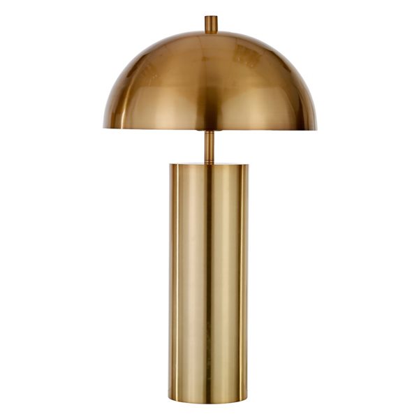 Hailey Home York 27-in H Brass Table Lamp with Metal Shade