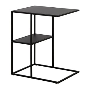 Hailey Home Winthrop Black Metal Rectangular End Table