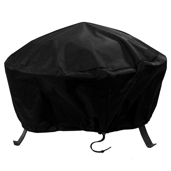 Sunnydaze Decor 40-in W Black Weather Resistant Round Fire Pit Cover