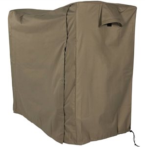Sunnydaze Decor 42 H x 24 L x 50-in W Brown Plastic Firewood Log Rack Cover