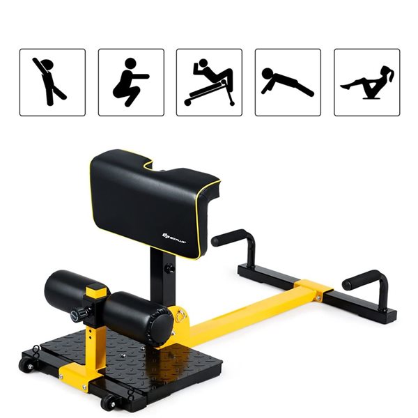 Costway 8-in-1 Multifunctional Squat Machine for Home Gym
