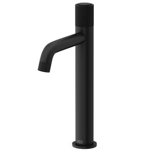 VIGO Apollo 12-in Matte Black Single Handle Single Hole Bathroom Vessel Faucet