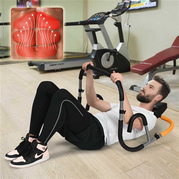 Costway Abdominal Exercise Workout Machine for Glider Roller & Pushup