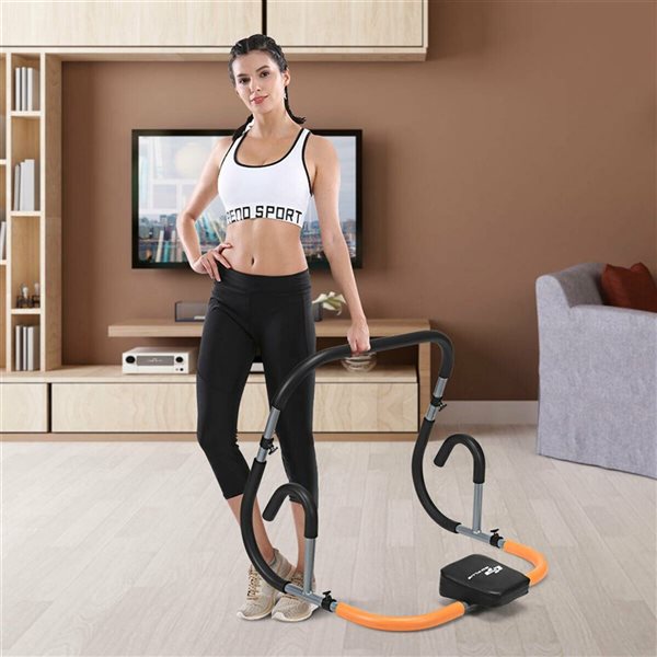 Costway Abdominal Exercise Workout Machine for Glider Roller & Pushup