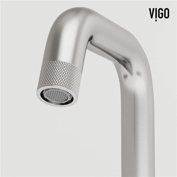 VIGO Cass 8-in Brushed Nickel 2-Handle Bathroom Widespread Faucet