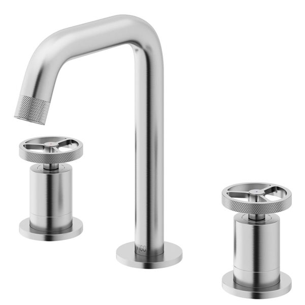 VIGO Cass 8-in Brushed Nickel 2-Handle Bathroom Widespread Faucet