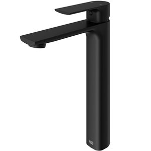 VIGO Norfolk 11-in Matte Black Single Handle Single Hole Bathroom Vessel Faucet