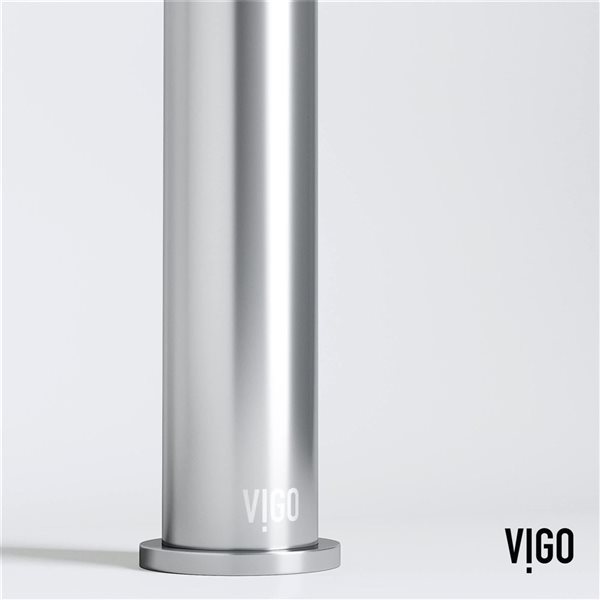 VIGO Apollo 12-in Chrome Single Handle Single Hole Bathroom Vessel Faucet