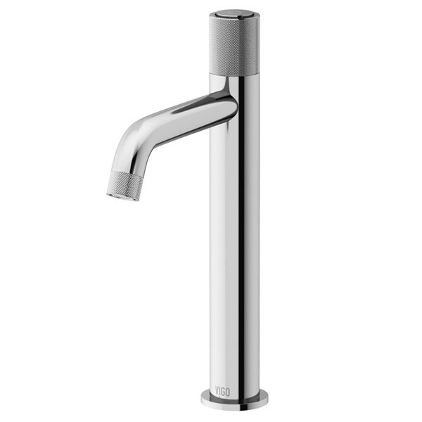 VIGO Apollo 12-in Chrome Single Handle Single Hole Bathroom Vessel Faucet