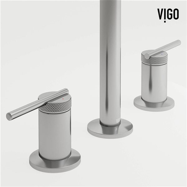 VIGO Sterling 7-in Chrome 2-Handle Bathroom Widespread Faucet