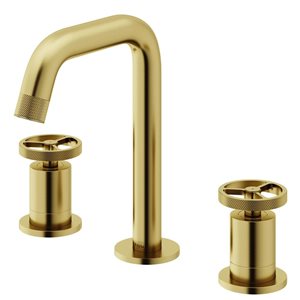 VIGO Cass 8-in Matte Brushed Gold 2-Handle Bathroom Widespread Faucet