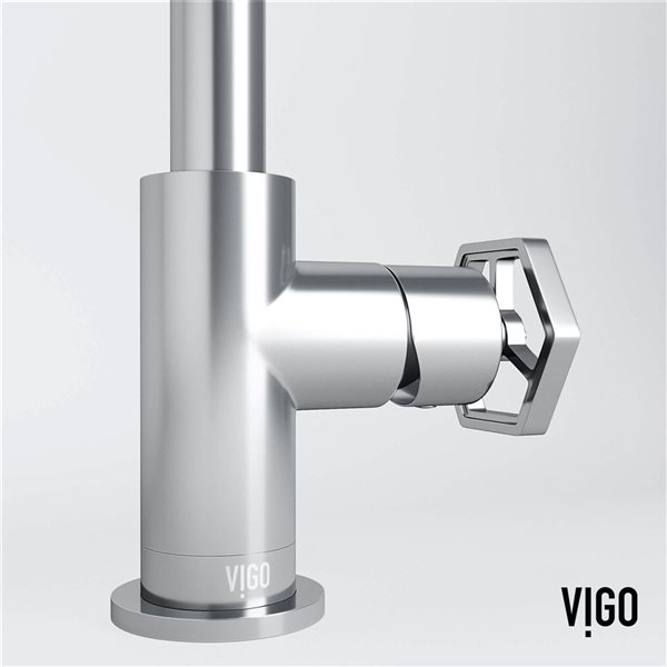 VIGO Ruxton 9-in Chrome Single Handle Single Hole Bathroom Faucet