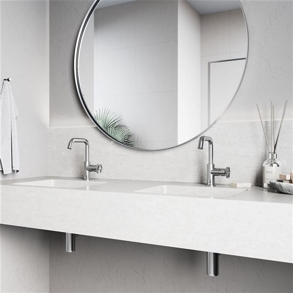 VIGO Ruxton 9-in Chrome Single Handle Single Hole Bathroom Faucet