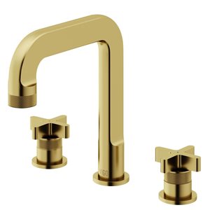 VIGO Wythe 9-in Matte Brushed Gold 2-Handle Bathroom Widespread Faucet