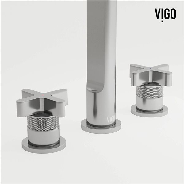 VIGO Wythe 9-in Chrome 2-Handle Bathroom Widespread Faucet