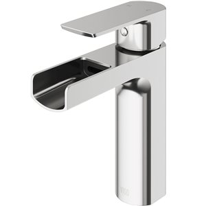 VIGO Ileana 7-in Brushed Nickel Single Handle Single Hole Bathroom Faucet