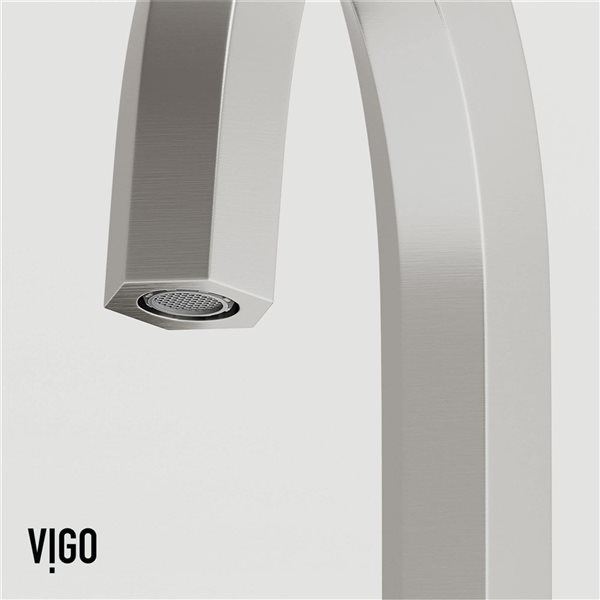 VIGO Hart 9-in Brushed Nickel 2-Handle Bathroom Widespread Faucet