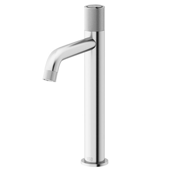 VIGO Apollo 12-in Brushed Nickel Single Handle Single Hole Bathroom Vessel Faucet