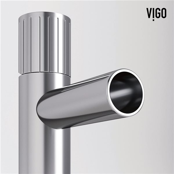 VIGO Ashford 8-in Chrome Single Handle Single Hole Bathroom Faucet