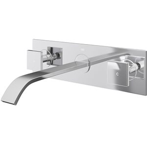 VIGO Titus 3-in Chrome 2-Handle Bathroom Wall Mount Faucet