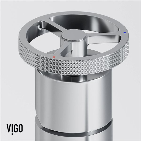 VIGO Cass 12-in Chrome Single Handle Single Hole Bathroom Vessel Faucet