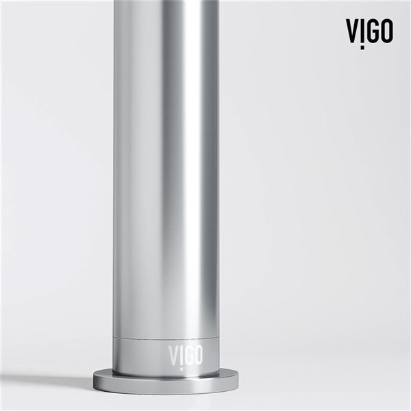 VIGO Cass 12-in Chrome Single Handle Single Hole Bathroom Vessel Faucet