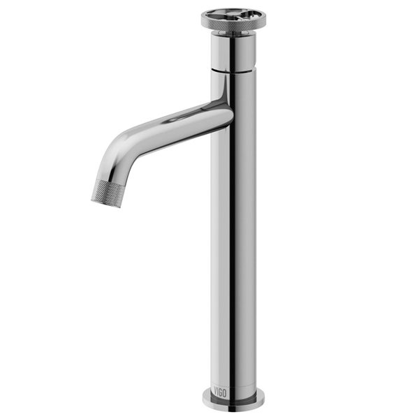 VIGO Cass 12-in Chrome Single Handle Single Hole Bathroom Vessel Faucet