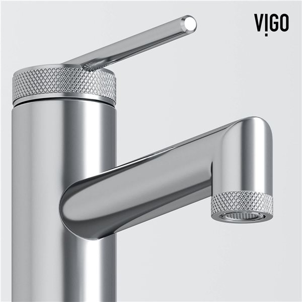 VIGO Sterling 7-in Chrome Single Handle Single Hole Bathroom Faucet