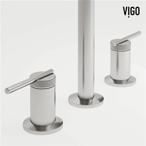 VIGO Sterling 7-in Brushed Nickel 2-Handle Bathroom Widespread Faucet