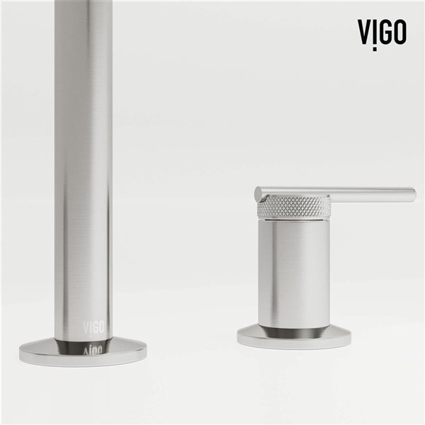 VIGO Sterling 7-in Brushed Nickel 2-Handle Bathroom Widespread Faucet