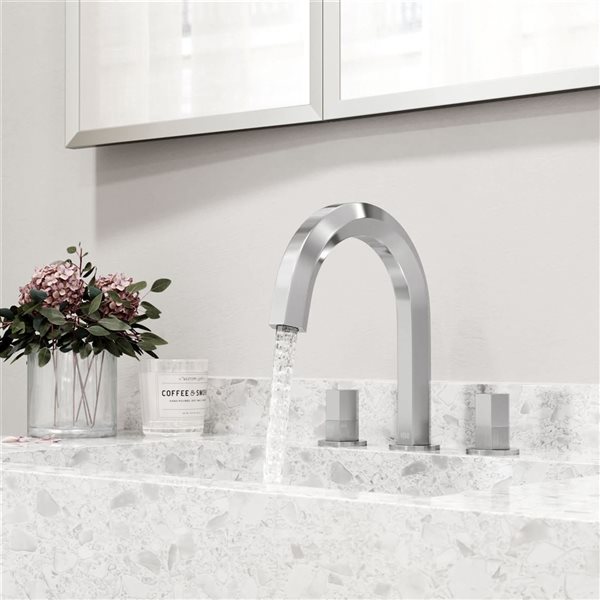 VIGO Hart 9-in Chrome 2-Handle Bathroom Widespread Faucet