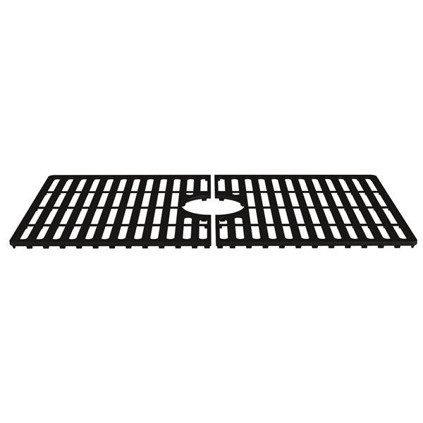 VIGO&nbsp;15-in D x&nbsp;27-in W silicone VIGO Bottom Grid for Single Bowl Kitchen Sink - Matte Black