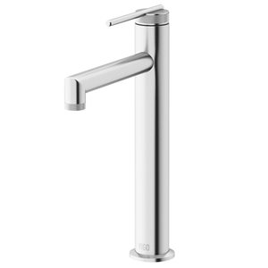 VIGO Sterling 11-in Brushed Nickel Single Handle Single Hole Bathroom Vessel Faucet