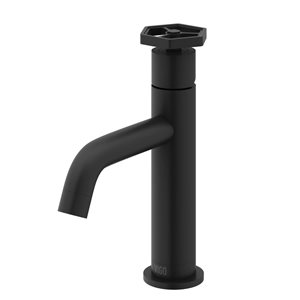 VIGO Ruxton 8-in Matte Black Single Handle Single Hole Bathroom Faucet