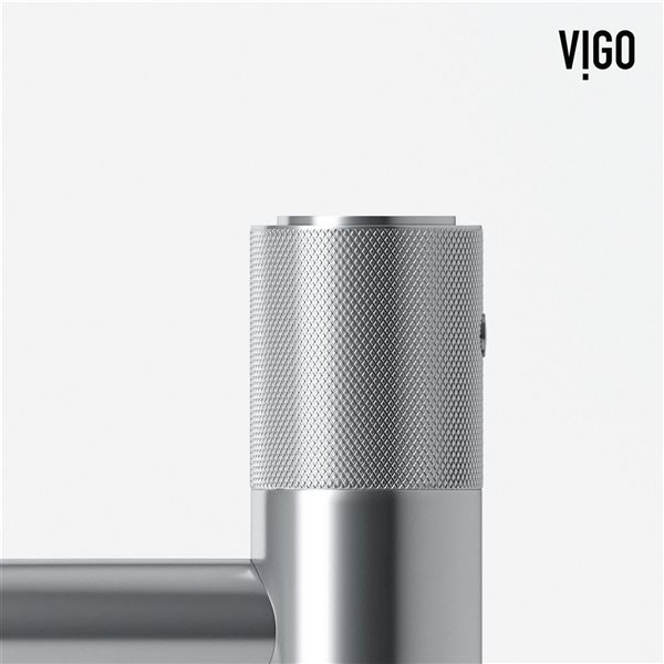 VIGO Apollo 8-in Chrome Button Operated Single Hole Bathroom Faucet