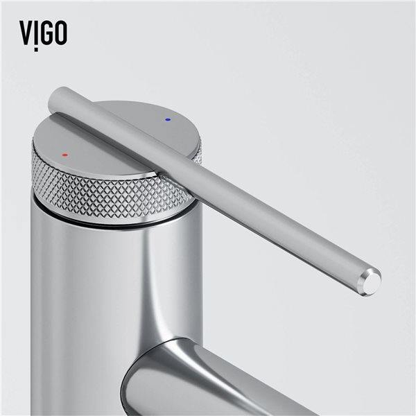 VIGO Sterling 11-in Chrome Single Handle Single Hole Bathroom Vessel Faucet