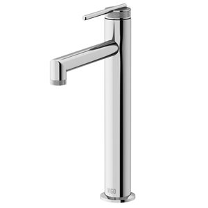 VIGO Sterling 11-in Chrome Single Handle Single Hole Bathroom Vessel Faucet