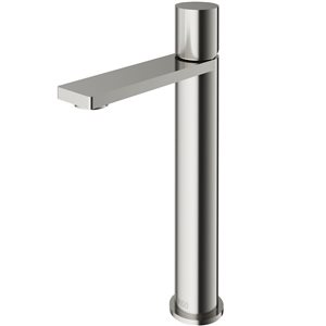 VIGO Gotham 12-in Brushed Nickel Single Handle Single Hole Bathroom Vessel Faucet