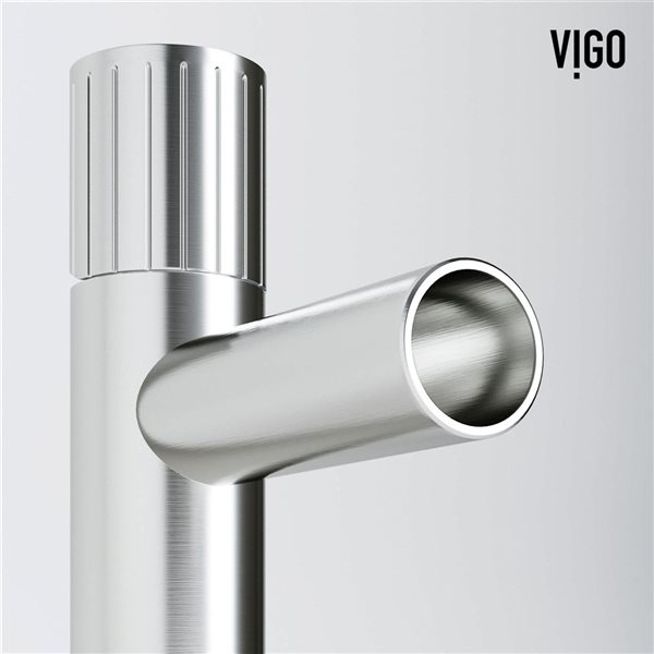 VIGO Ashford&nbsp;8-in H Single Handle One-Hole Bathroom Faucet - Brushed Nickel