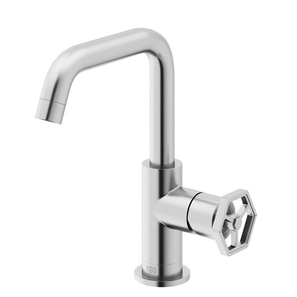 VIGO Ruxton 9-in Brushed Nickel Single Handle Single Hole Bathroom Faucet