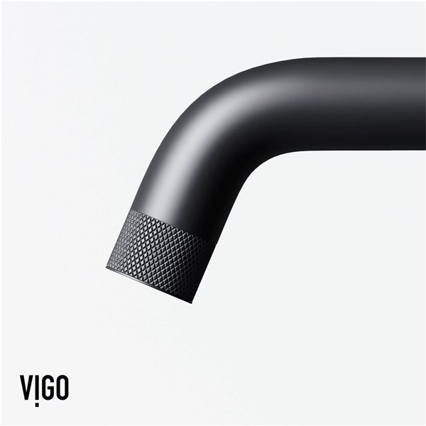 VIGO Ruxton 9-in Matte Black Single Handle Single Hole Bathroom Faucet