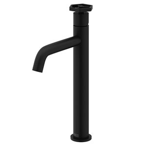 VIGO Ruxton 12-in Matte Black Single Handle Single Hole Bathroom Vessel Faucet