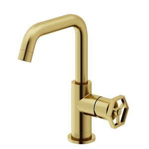 VIGO Ruxton 9-in Matte Brushed Gold Single Handle Single Hole Bathroom Faucet