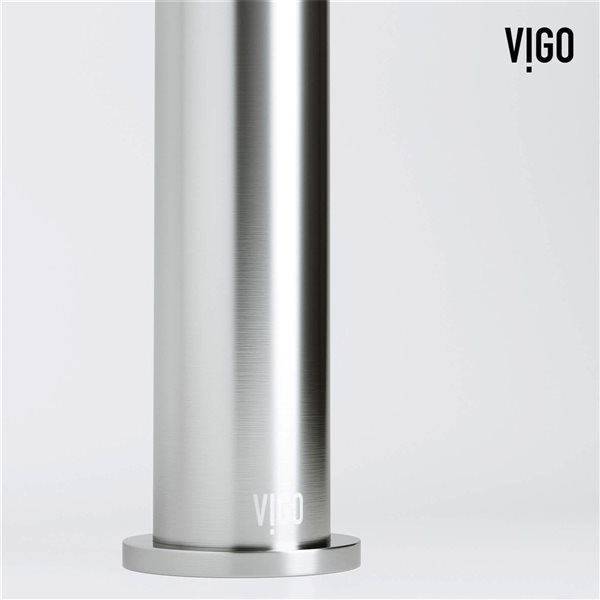 VIGO Ashford 11-in Brushed Nickel Single Handle Single Hole Bathroom Vessel Faucet