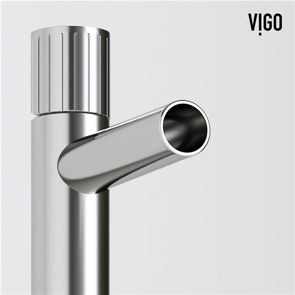 VIGO Ashford 11-in Brushed Nickel Single Handle Single Hole Bathroom Vessel Faucet